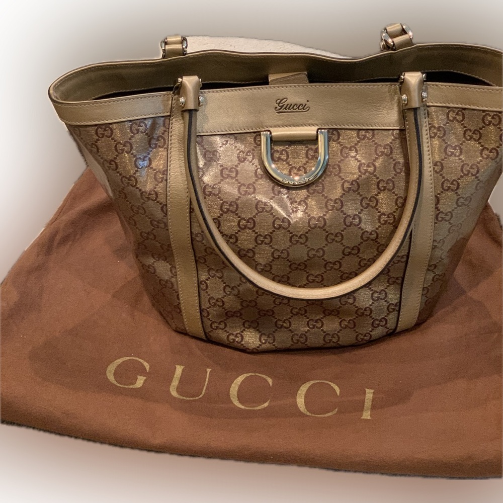 Gucci Crystal GG Monogram Tote Bag Excellent condition